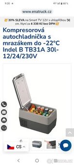 Autochladnicka s mrazákem Indel B