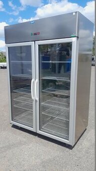 Full nerezová prosklená dvojlednice Tecnodom ( 1400 l )