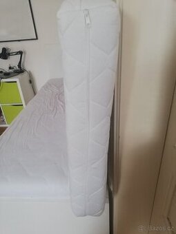 Použitá pěnová matrace bílá s pratelným potahem 80 x 200 - 1
