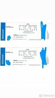 Nabízím 2x vstupenku na imagine dragons Golden circle vlevo