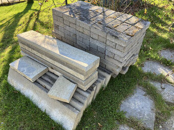 Zámková dlažba 20x10 a obrubníky 100x20