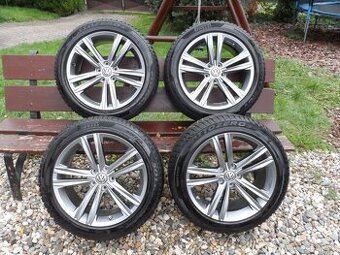 Originál Alu Kola VW +Zimní Pneu 245/45/18 5X112