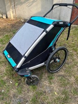 Thule Chariot Double + brzdy + velké přední kolo