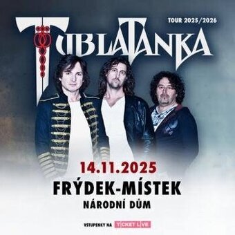 Tublatanka, Frýdek-Místek, 14.11.2025, 1 evstupenka