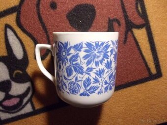 Retro hrnek "modrý jetel"