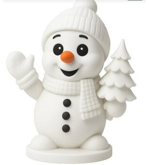 Vánoční sněhulák - dekorace
