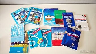 Francouzština - sada učebnic, cvičebnic, CD (13 ks)