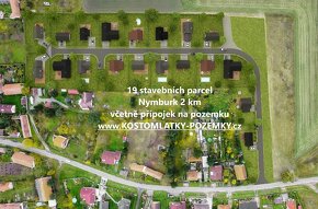 Stavební pozemek 852 m2 u Nymburka s přípojkami sítí pro RD - 1