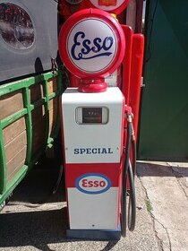 Starý benzinový stojan GASBOY USA, ESSO, 50. léta, kompletní