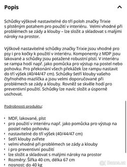 Schůdky pro psa