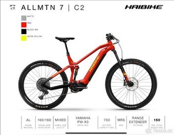 Elektrokolo HAIBIKE Allmountain 7 celoodpružené YAMAHA motor