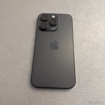 iPhone 15 Pro 256GB, 100% baterie, 12 měsíců záruka