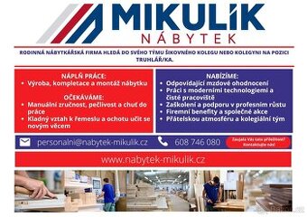 Truhlář/ka – výroba a kompletace nábytku