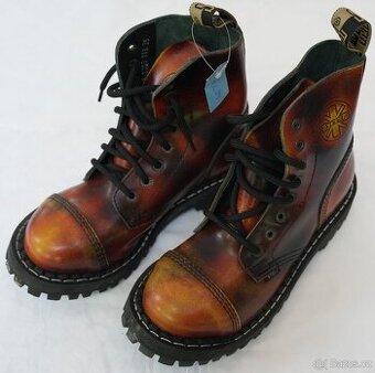 boty STEEL BLACK RED YELLOW
