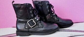 SKVĚLÉ KOTNÍKOVÉ BOTY - STYL MARTENSKY - GEOX - vel. 37