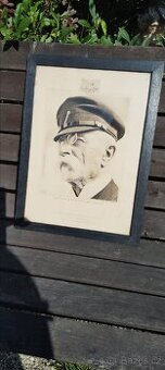 Obraz tisk T.G. Masaryk autor K.Plicka