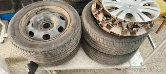 Plechové disky a pneu 215/55/16 Citroen