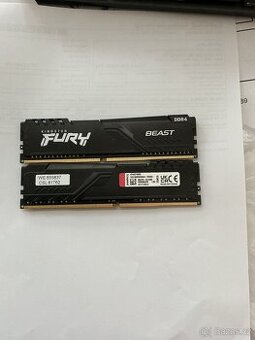 Kingston Fury Beast DDR4, 2x kf432C16BB/8 =2x8GB, 3200Mhz