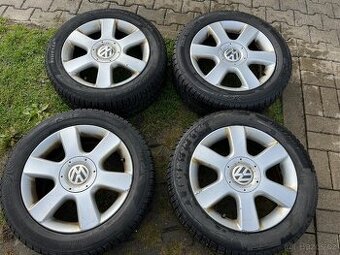4x alu disky VW 5x112 R16, zimní pneu