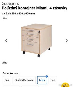 Skříňka na kolečkách