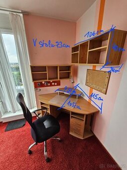 Stůl pracovní rohová sestava