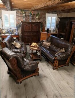 Kožená sedací souprava