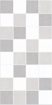 Bílošedá mozaika 20x40 cm matný