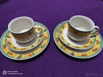 Sada 18ti ks na čaj nebo kávu a desert