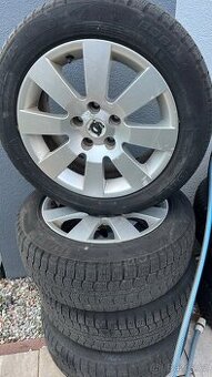 Originál skoda 205/55 r16 zimní alu kola stav viz