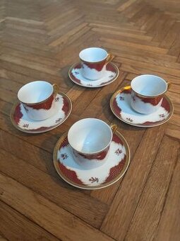 Přátelská souprava moka 4ks šálek a podšálek