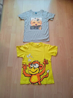 Trička s kr. rukávem vel. 116/122