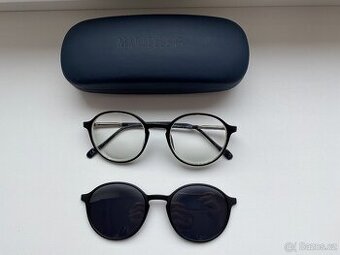 Pánské dioptrické brýle Marvellens s klipem a pouzdrem