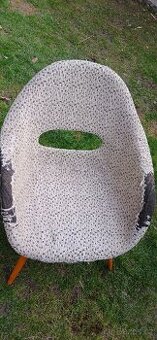 Křesla  skořepina Navrátil retro 2 kusy