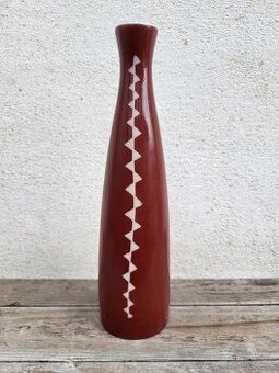 Retro glazovaná váza 60.léta