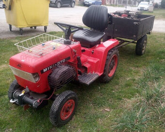 Malotraktor MT8-070 Mini motor Kohler 15 HP s přívěsem
