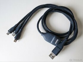 Kabel Baseus 100W. USB C/micro USB/lighting - 1