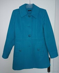 Dámský modrý kabát