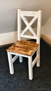 židle z masivu v patině - 1