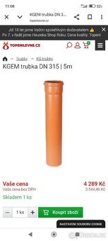 KGTrubka 315 x 5m