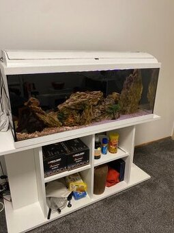 Akvarium s tlamovci a prislusenstvim