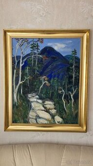Obraz XXL, 90 x 110 cm, Olej na plátně, signováno Trnka