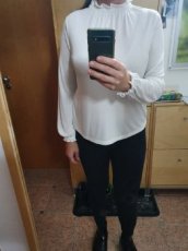 Bílý top Zara, vel. S - 1