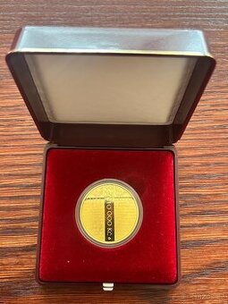 Zlatá mince 10000 Kč Jan Hus 1oz 2015 Proof