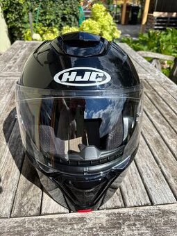 HJC i91 Solid Metal Black "Výklopka"