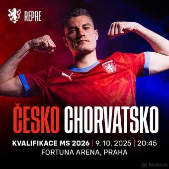 VIP Česko Chorvatsko 9.10.2025 - 4 kusy - kvalifikace MS
