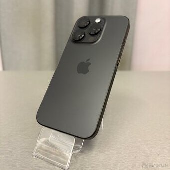 iPhone 15 Pro 128GB černý, pěkný stav, 12 měsíců záruka - 1