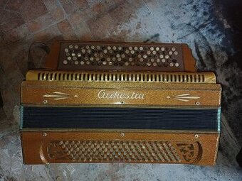 Akordeon, historická knoflíková harmonika Orchestra