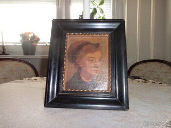 Starožitný obraz-portrét