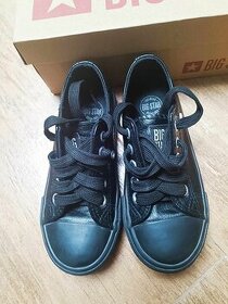 Boty Star kožené černé