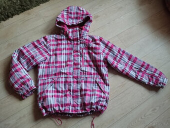 Růžovobílá zimní bunda vel.L SAM EL W25